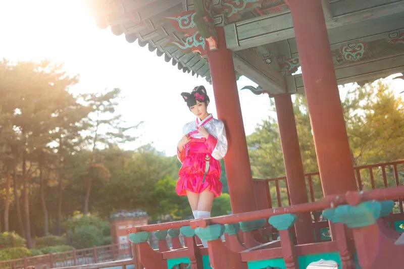 阿狸cos：这就是高丽风情九尾妖狐，你懂吗