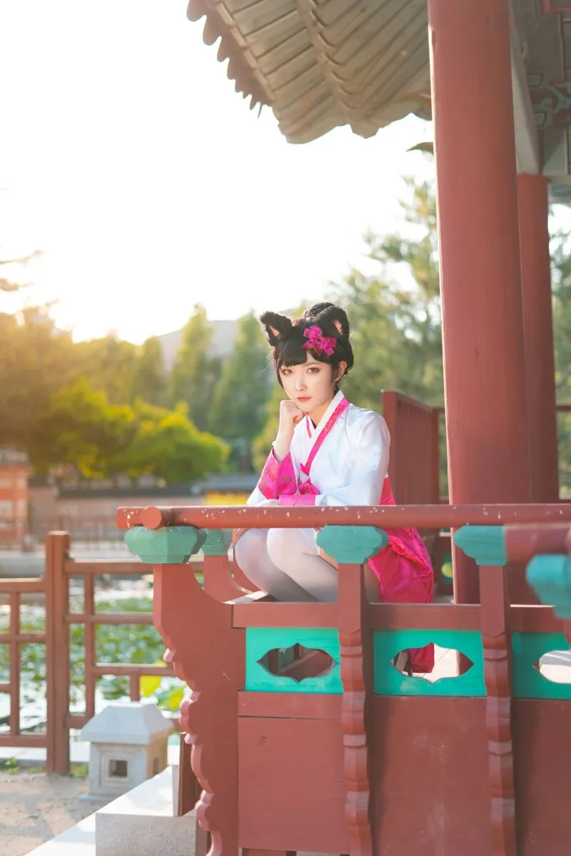 阿狸cos：这就是高丽风情九尾妖狐，你懂吗