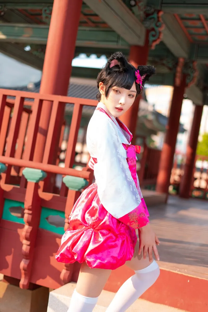 阿狸cos：这就是高丽风情九尾妖狐，你懂吗