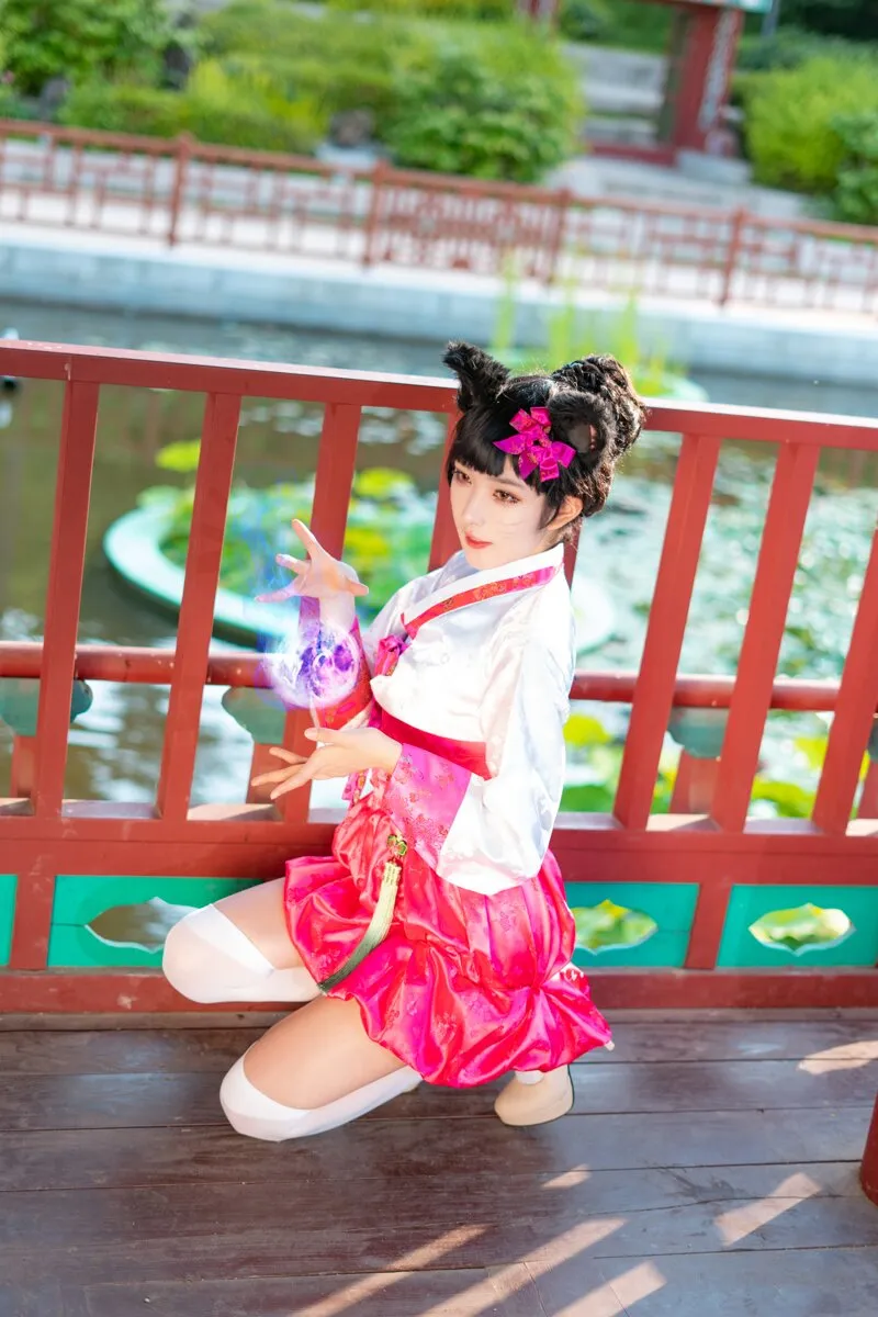 阿狸cos：这就是高丽风情九尾妖狐，你懂吗